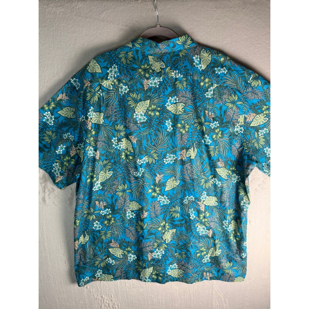 Tori Richard Shirt Mens 3XL Blue Excellent 1956 MK01 Tropical Cotton Lawn Aloha - Picture 7 of 9